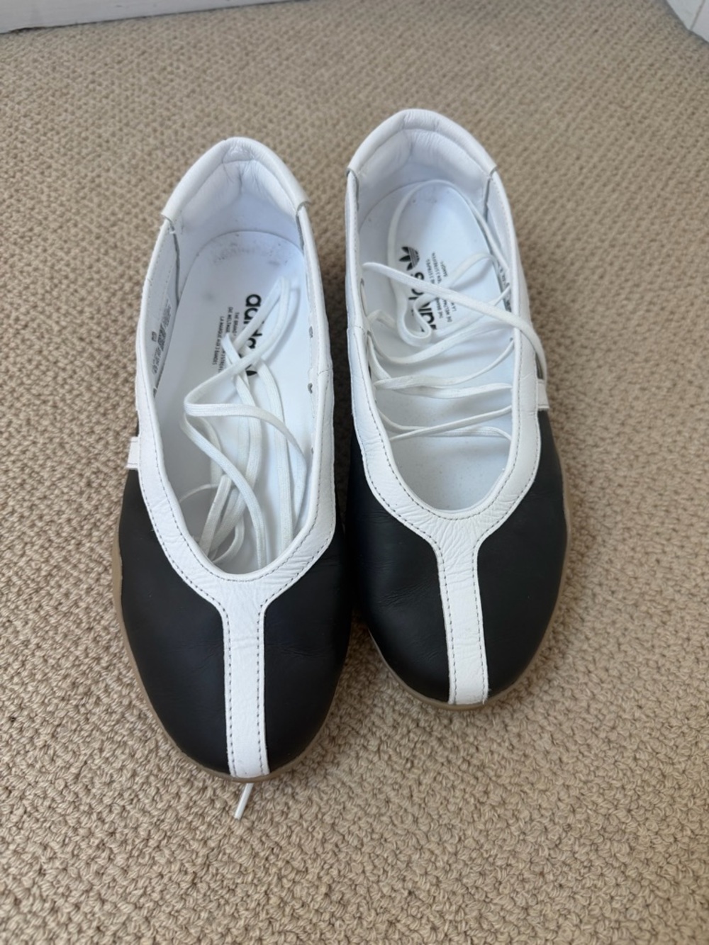adidas Women’s Black and White Ballet-Inspired Sneakers
